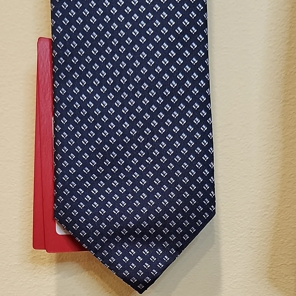 HUGO Dark Blue Patterned Tie